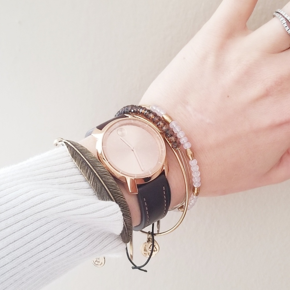 Movado Bold Swiss Women's Casual Leather Watch